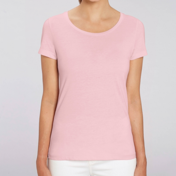 camiseta-ecologica-mujer-rosa-lisa