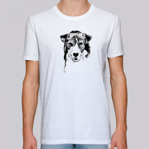 camiseta-ecologica-hombre-blanca-perro